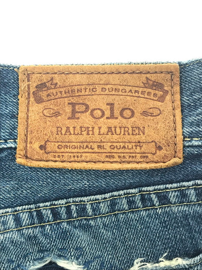 【現状渡し品】【メンズ】 POLO RALPH LAUREN ポロ・ラルフローレン PATCHWORK DENIM PANTS 09832 パッチワーク デニム パンツ ボトムス 158-260904-rt-20-tagh サイズ：40×32 カラー：インディゴ 万代Net店