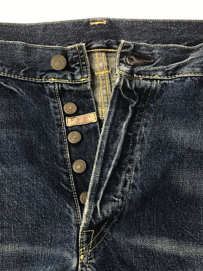 【現状渡し品】【メンズ】 POLO RALPH LAUREN ポロ・ラルフローレン PATCHWORK DENIM PANTS 09832 パッチワーク デニム パンツ ボトムス 158-260904-rt-20-tagh サイズ：40×32 カラー：インディゴ 万代Net店