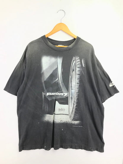 【現状渡し品】【メンズ】 SAINT MICHAEL セントマイケル 25AW FF SS TEE FURIOUS 7 BLACK SM-HR1-0000-C74 2025年秋冬 フュリアスセヴン 半袖カットソー 142-260830-su-02-tagh サイズ：XXL カラー：ブラック 万代Net店