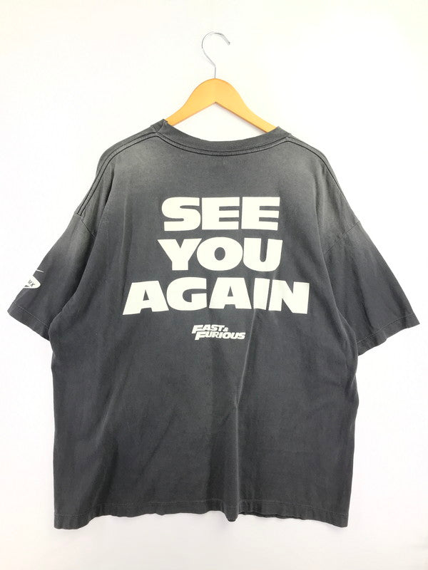 【現状渡し品】【メンズ】 SAINT MICHAEL セントマイケル 25AW FF SS TEE FURIOUS 7 BLACK SM-HR1-0000-C74 2025年秋冬 フュリアスセヴン 半袖カットソー 142-260830-su-02-tagh サイズ：XXL カラー：ブラック 万代Net店