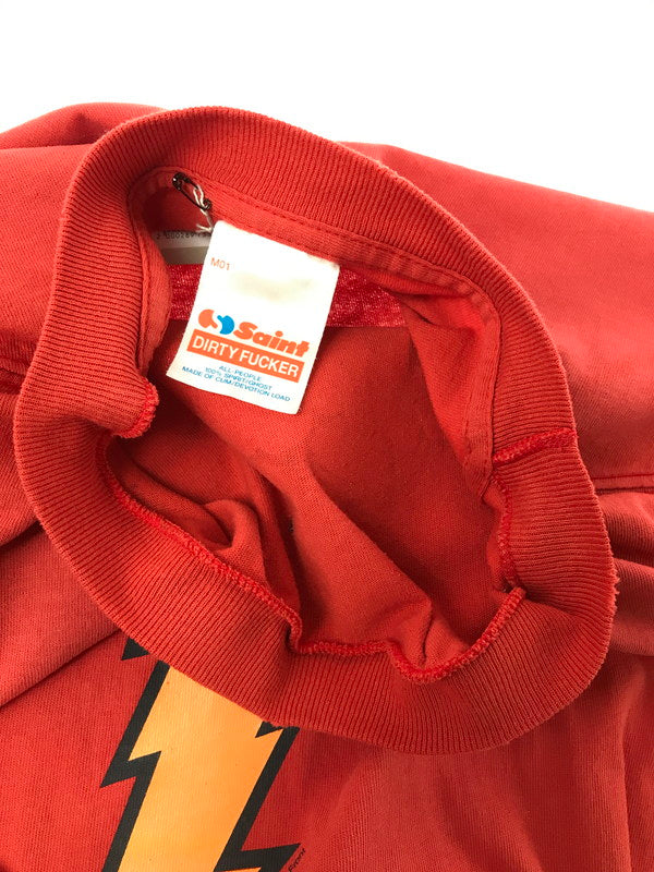 【現状渡し品】【メンズ】 SAINT MICHAEL セントマイケル 26SS SAINT! SS T-SHIRT RED SM-MK8-0000-024 2026年春夏 セイント! デザイン半袖カットソー 142-260830-su-03-tagh サイズ：XXL カラー：レッド 万代Net店