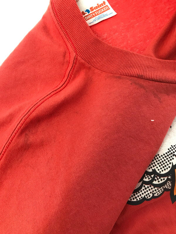 【現状渡し品】【メンズ】 SAINT MICHAEL セントマイケル 26SS SAINT! SS T-SHIRT RED SM-MK8-0000-024 2026年春夏 セイント! デザイン半袖カットソー 142-260830-su-03-tagh サイズ：XXL カラー：レッド 万代Net店