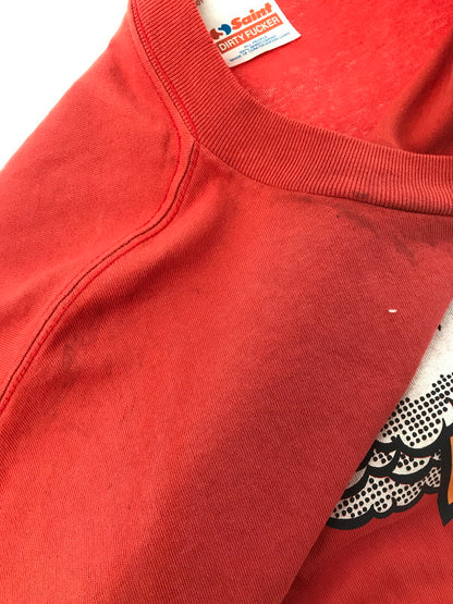 【現状渡し品】【メンズ】 SAINT MICHAEL セントマイケル 26SS SAINT! SS T-SHIRT RED SM-MK8-0000-024 2026年春夏 セイント! デザイン半袖カットソー 142-260830-su-03-tagh サイズ：XXL カラー：レッド 万代Net店