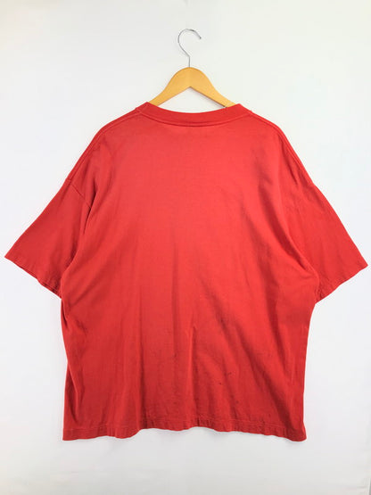 【現状渡し品】【メンズ】 SAINT MICHAEL セントマイケル 26SS SAINT! SS T-SHIRT RED SM-MK8-0000-024 2026年春夏 セイント! デザイン半袖カットソー 142-260830-su-03-tagh サイズ：XXL カラー：レッド 万代Net店