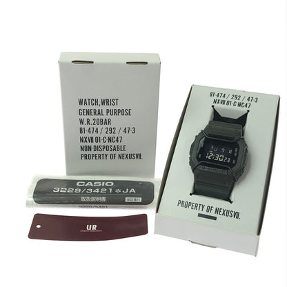 【中古品】【メンズ】 G-SHOCK ジーショック×NEXUSVII. ネクサスセブン × URBAN RESEARCH アーバンリサーチ DW-5600NX7UR デジタル 腕時計 196-260912-na-07-tagh カラー：オリーブ 万代Net店