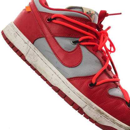 【現状渡し品】【メンズ】 NIKE ナイキ × OFF-WHITE オフホワイト DUNK LOW CT0856-600 ダンク ロー スニーカー 靴 160-260901-na-16-tagh サイズ：27.5cm US 9.5 カラー：UNIVERSITY RED/WOLF GREY 万代Net店