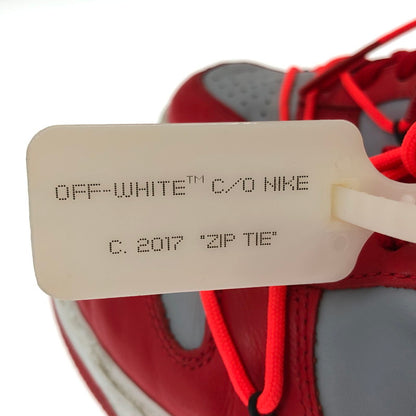 【現状渡し品】【メンズ】 NIKE ナイキ × OFF-WHITE オフホワイト DUNK LOW CT0856-600 ダンク ロー スニーカー 靴 160-260901-na-16-tagh サイズ：27.5cm US 9.5 カラー：UNIVERSITY RED/WOLF GREY 万代Net店