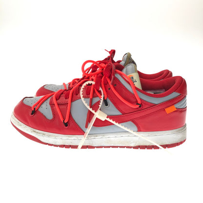【現状渡し品】【メンズ】 NIKE ナイキ × OFF-WHITE オフホワイト DUNK LOW CT0856-600 ダンク ロー スニーカー 靴 160-260901-na-16-tagh サイズ：27.5cm US 9.5 カラー：UNIVERSITY RED/WOLF GREY 万代Net店
