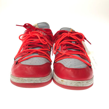 【現状渡し品】【メンズ】 NIKE ナイキ × OFF-WHITE オフホワイト DUNK LOW CT0856-600 ダンク ロー スニーカー 靴 160-260901-na-16-tagh サイズ：27.5cm US 9.5 カラー：UNIVERSITY RED/WOLF GREY 万代Net店