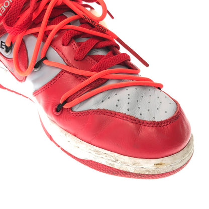 【現状渡し品】【メンズ】 NIKE ナイキ × OFF-WHITE オフホワイト DUNK LOW CT0856-600 ダンク ロー スニーカー 靴 160-260901-na-16-tagh サイズ：27.5cm US 9.5 カラー：UNIVERSITY RED/WOLF GREY 万代Net店
