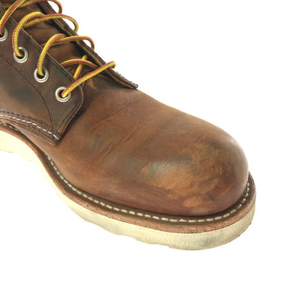 【現状渡し品】【メンズ】 RED WING レッドウィング 6-INCH CLASSIC ROUND 9111 6インチ クラシック ラウンド ブーツ 靴 164-260908-na-09-tagh サイズ：27.5cm US 9.5 カラー：ブラウン系 万代Net店