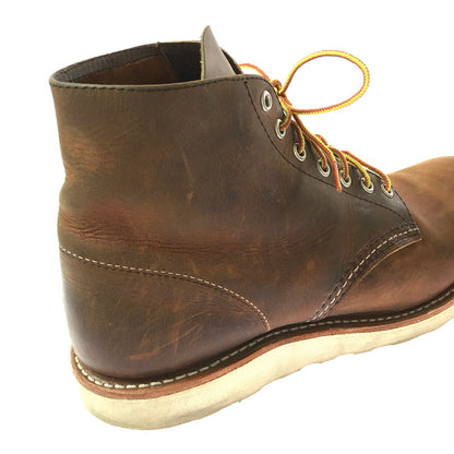 【現状渡し品】【メンズ】 RED WING レッドウィング 6-INCH CLASSIC ROUND 9111 6インチ クラシック ラウンド ブーツ 靴 164-260908-na-09-tagh サイズ：27.5cm US 9.5 カラー：ブラウン系 万代Net店