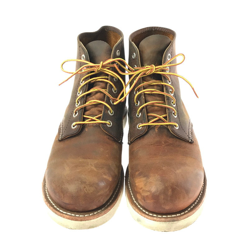 【現状渡し品】【メンズ】 RED WING レッドウィング 6-INCH CLASSIC ROUND 9111 6インチ クラシック ラウンド ブーツ 靴 164-260908-na-09-tagh サイズ：27.5cm US 9.5 カラー：ブラウン系 万代Net店