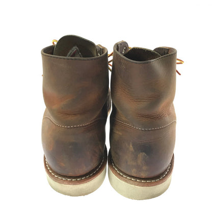 【現状渡し品】【メンズ】 RED WING レッドウィング 6-INCH CLASSIC ROUND 9111 6インチ クラシック ラウンド ブーツ 靴 164-260908-na-09-tagh サイズ：27.5cm US 9.5 カラー：ブラウン系 万代Net店