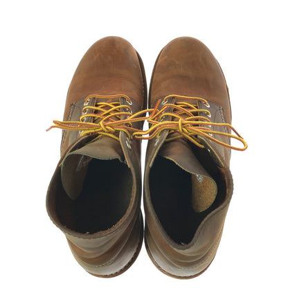 【現状渡し品】【メンズ】 RED WING レッドウィング 6-INCH CLASSIC ROUND 9111 6インチ クラシック ラウンド ブーツ 靴 164-260908-na-09-tagh サイズ：27.5cm US 9.5 カラー：ブラウン系 万代Net店