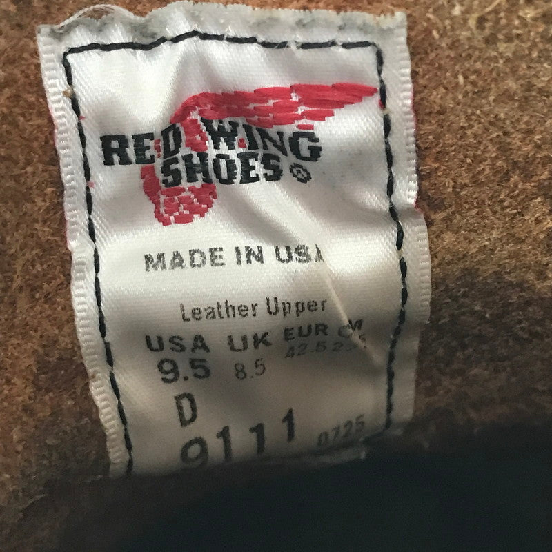 【現状渡し品】【メンズ】 RED WING レッドウィング 6-INCH CLASSIC ROUND 9111 6インチ クラシック ラウンド ブーツ 靴 164-260908-na-09-tagh サイズ：27.5cm US 9.5 カラー：ブラウン系 万代Net店