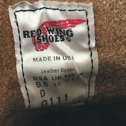 【現状渡し品】【メンズ】 RED WING レッドウィング 6-INCH CLASSIC ROUND 9111 6インチ クラシック ラウンド ブーツ 靴 164-260908-na-09-tagh サイズ：27.5cm US 9.5 カラー：ブラウン系 万代Net店