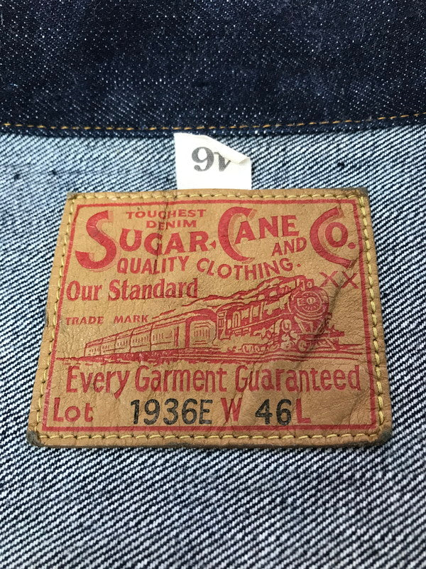 【中古品】【メンズ】 SUGAR CANE シュガーケーン DENIM BLOUSE 1936 MODEL(T-BACK) 1936E 13OZ デニムブルゾン 1936年モデル(ティーバック) 145-260830-su-09-tagh サイズ：46 カラー：インディゴ 万代Net店