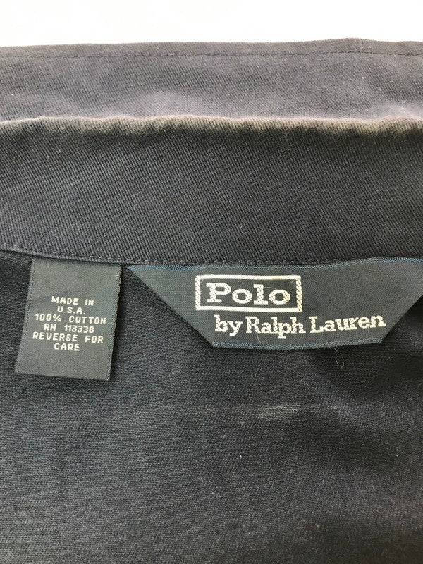 【中古品】【メンズ】 POLO RALPH LAUREN ポロ ラルフ ローレン USA製 COTTON JACKET NAVY コットンジャケット トップス ヴィンテージ 146-260830-su-10-tagh サイズ：不明・下記参照 カラー：ネイビー 万代Net店