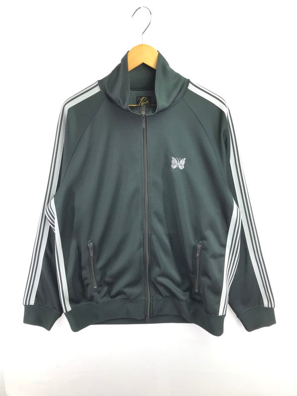 【中古品】【メンズ】 NEEDLES ニードルス TRACK JACKET POLY SMOOTH GREEN SX404 トラックジャケット ポリスムース トップス 140-260830-su-07-tagh サイズ：XL カラー：ダークグリーン 万代Net店