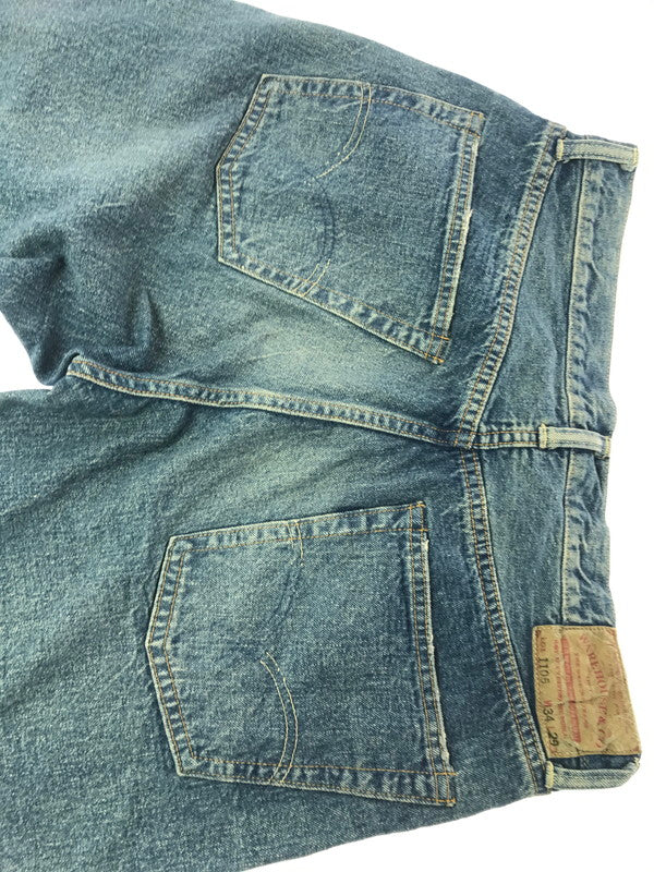 【現状渡し品】【メンズ】 WEARHOUSE&CO. ウエアハウス 2ND-HAND DENIM PANTS LOT 1105 セカンド ハンド デニム パンツ ボトムス 156-260904-rt-18-tagh サイズ：W34 L29 カラー：インディゴ 万代Net店