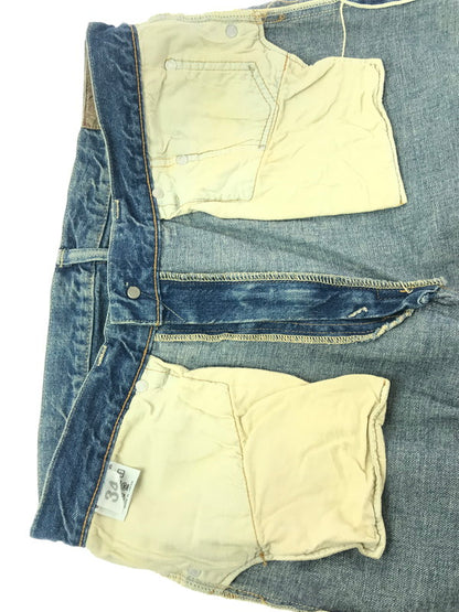 【現状渡し品】【メンズ】 WEARHOUSE&CO. ウエアハウス 2ND-HAND DENIM PANTS LOT 1105 セカンド ハンド デニム パンツ ボトムス 156-260904-rt-18-tagh サイズ：W34 L29 カラー：インディゴ 万代Net店