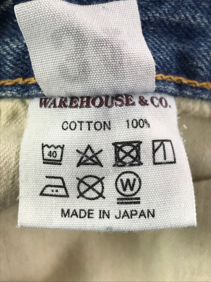 【現状渡し品】【メンズ】 WEARHOUSE&CO. ウエアハウス 2ND-HAND DENIM PANTS LOT 1105 セカンド ハンド デニム パンツ ボトムス 156-260904-rt-18-tagh サイズ：W34 L29 カラー：インディゴ 万代Net店