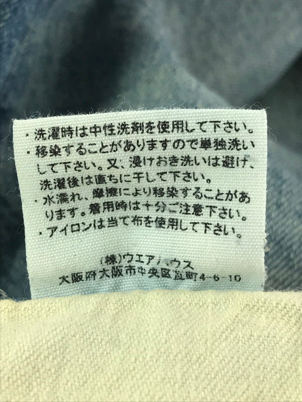 【現状渡し品】【メンズ】 WEARHOUSE&CO. ウエアハウス 2ND-HAND DENIM PANTS LOT 1105 セカンド ハンド デニム パンツ ボトムス 156-260904-rt-18-tagh サイズ：W34 L29 カラー：インディゴ 万代Net店