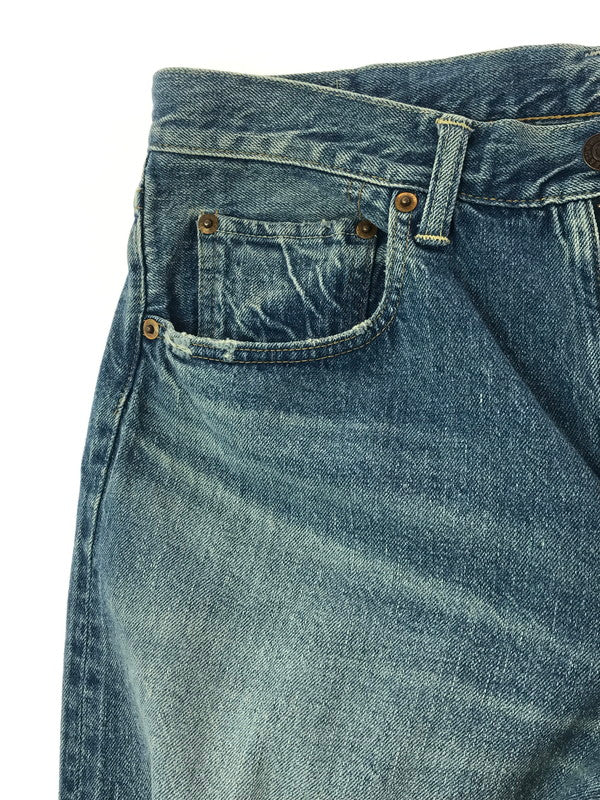 【現状渡し品】【メンズ】 WEARHOUSE&CO. ウエアハウス 2ND-HAND DENIM PANTS LOT 1105 セカンド ハンド デニム パンツ ボトムス 156-260904-rt-17-tagh サイズ：W34 L29 カラー：インディゴ 万代Net店