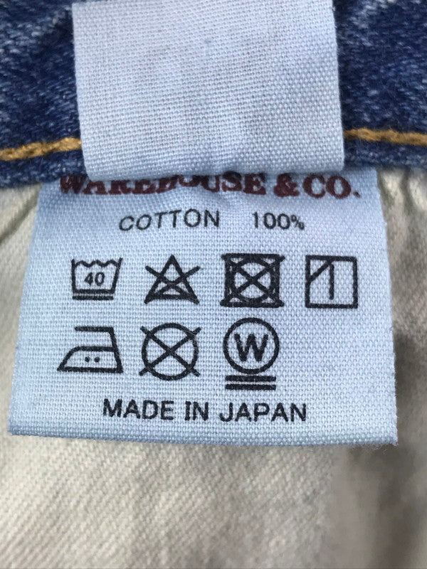 【現状渡し品】【メンズ】 WEARHOUSE&CO. ウエアハウス 2ND-HAND DENIM PANTS LOT 1105 セカンド ハンド デニム パンツ ボトムス 156-260904-rt-17-tagh サイズ：W34 L29 カラー：インディゴ 万代Net店