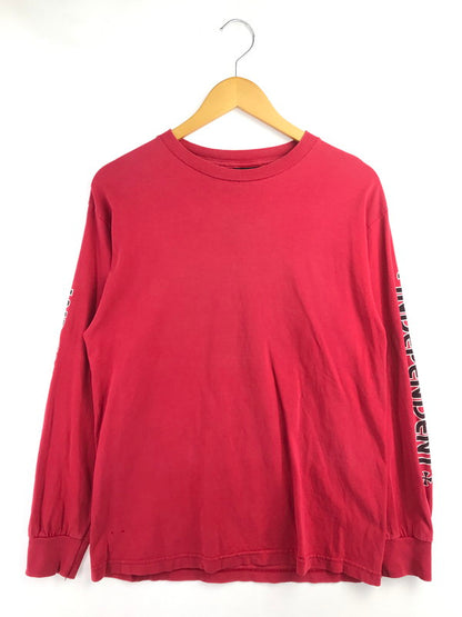 【現状渡し品】【メンズ】 INDEPENDENT インディペンデント 90-00'S IRON CROSS LONG SLEEVE TEE 90-00年代 アイアンクロス ロングスリーブ Tシャツ 長袖Tシャツ 146-260902-na-12-tagh サイズ：M カラー：レッド 万代Net店