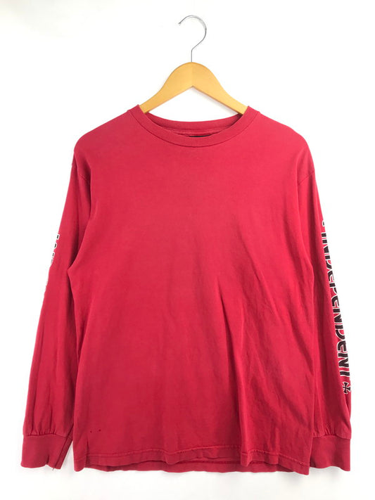 【現状渡し品】【メンズ】 INDEPENDENT インディペンデント 90-00'S IRON CROSS LONG SLEEVE TEE 90-00年代 アイアンクロス ロングスリーブ Tシャツ 長袖Tシャツ 146-260902-na-12-tagh サイズ：M カラー：レッド 万代Net店
