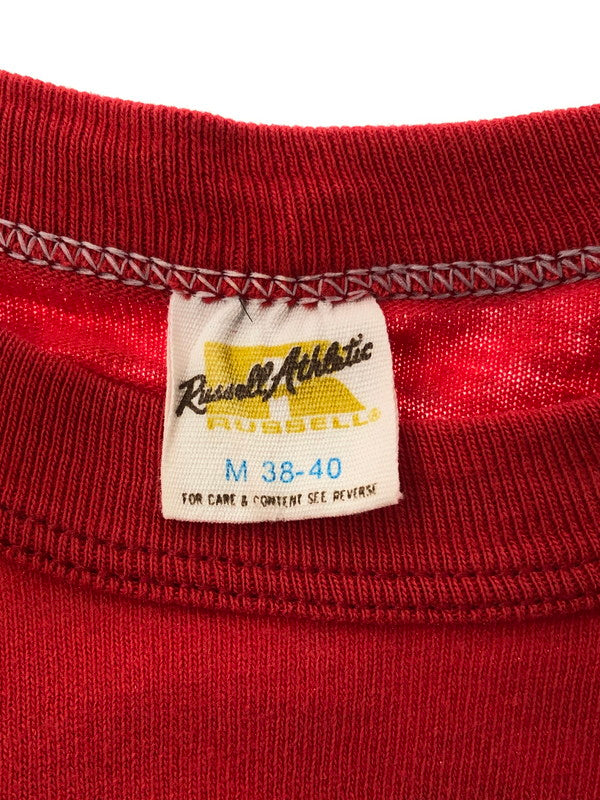 【現状渡し品】【メンズ】 RUSSELL ATHLETIC ラッセル アスレティック 70'S S/S PRINT TEE 70年代 プリントTシャツ 半袖Tシャツ 146-260902-na-11-tagh サイズ：M カラー：レッド 万代Net店