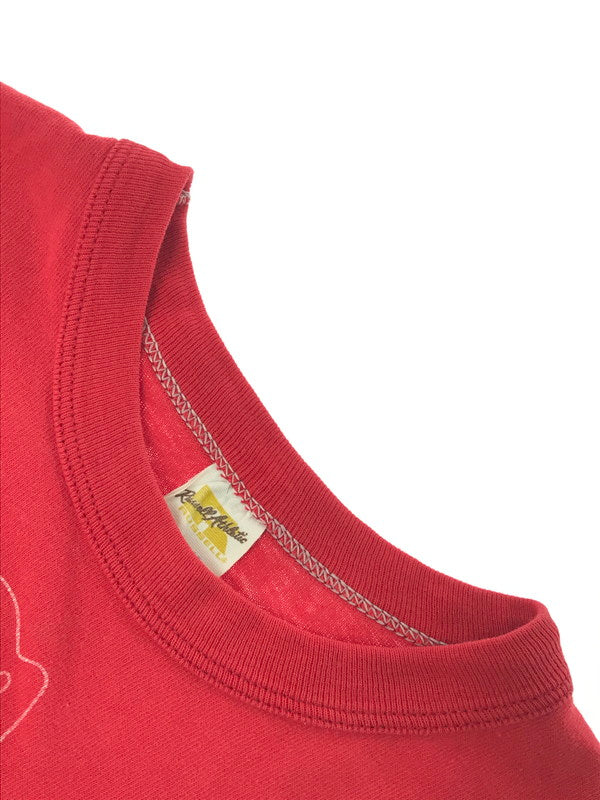 【現状渡し品】【メンズ】 RUSSELL ATHLETIC ラッセル アスレティック 70'S S/S PRINT TEE 70年代 プリントTシャツ 半袖Tシャツ 146-260902-na-11-tagh サイズ：M カラー：レッド 万代Net店