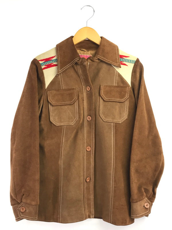 【現状渡し品】【メンズ】 Ms. PIONEER ミス パイオニア PIONEER WEAR 70S CHIMAYO PATTERN SUEDE JACKET チマヨ パターン スエード ジャケット アウター 146-260902-na-14-tagh サイズ：10 カラー：ブラウン系 万代Net店