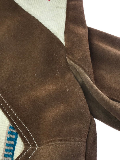 【現状渡し品】【メンズ】 Ms. PIONEER ミス パイオニア PIONEER WEAR 70S CHIMAYO PATTERN SUEDE JACKET チマヨ パターン スエード ジャケット アウター 146-260902-na-14-tagh サイズ：10 カラー：ブラウン系 万代Net店