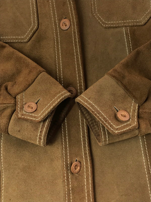 【現状渡し品】【メンズ】 Ms. PIONEER ミス パイオニア PIONEER WEAR 70S CHIMAYO PATTERN SUEDE JACKET チマヨ パターン スエード ジャケット アウター 146-260902-na-14-tagh サイズ：10 カラー：ブラウン系 万代Net店