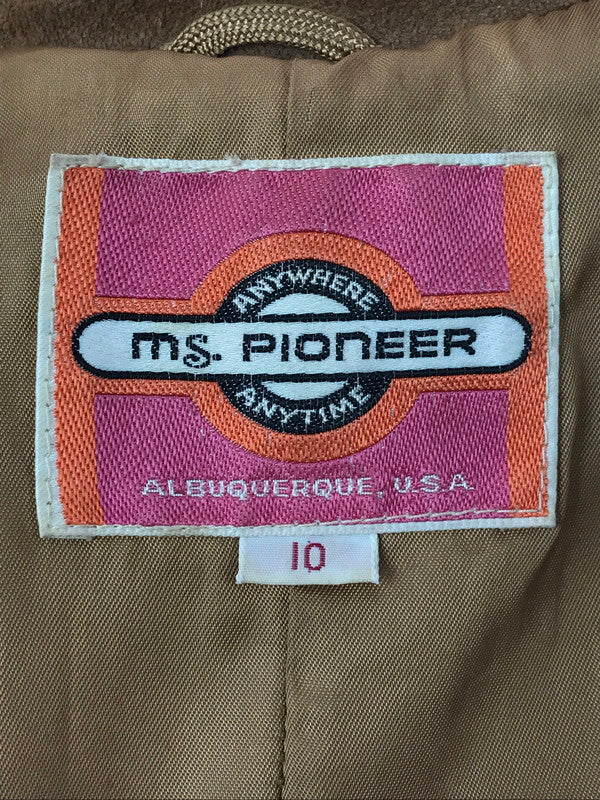 【現状渡し品】【メンズ】 Ms. PIONEER ミス パイオニア PIONEER WEAR 70S CHIMAYO PATTERN SUEDE JACKET チマヨ パターン スエード ジャケット アウター 146-260902-na-14-tagh サイズ：10 カラー：ブラウン系 万代Net店