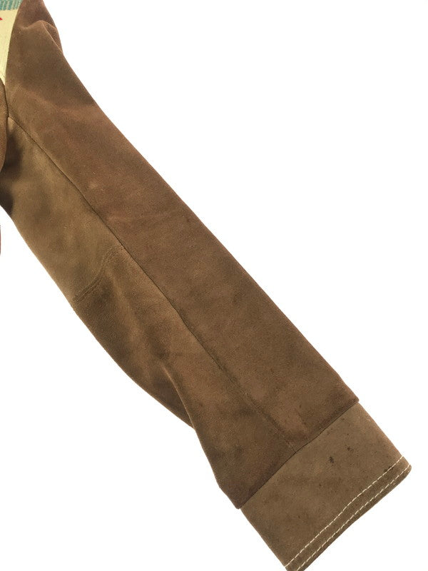 【現状渡し品】【メンズ】 Ms. PIONEER ミス パイオニア PIONEER WEAR 70S CHIMAYO PATTERN SUEDE JACKET チマヨ パターン スエード ジャケット アウター 146-260902-na-14-tagh サイズ：10 カラー：ブラウン系 万代Net店
