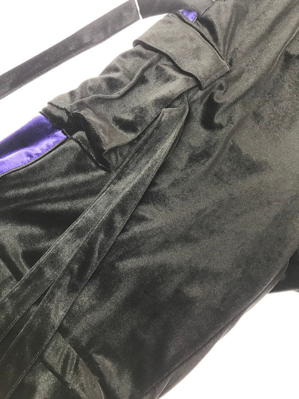 【中古品】【メンズ】 REFLEM レフレム 2WAY VELOUR WIDE CARGO PANTS RF24-C29 ベロア カーゴパンツ ボトムス 153-260902-na-19-tagh サイズ：F カラー：ブラック 万代Net店