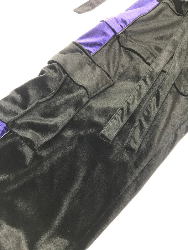 【中古品】【メンズ】 REFLEM レフレム 2WAY VELOUR WIDE CARGO PANTS RF24-C29 ベロア カーゴパンツ ボトムス 153-260902-na-19-tagh サイズ：F カラー：ブラック 万代Net店