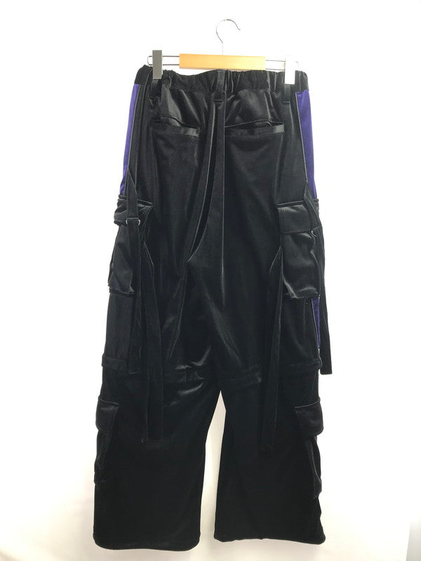 【中古品】【メンズ】 REFLEM レフレム 2WAY VELOUR WIDE CARGO PANTS RF24-C29 ベロア カーゴパンツ ボトムス 153-260902-na-19-tagh サイズ：F カラー：ブラック 万代Net店