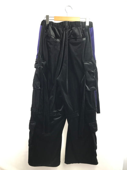 【中古品】【メンズ】 REFLEM レフレム 2WAY VELOUR WIDE CARGO PANTS RF24-C29 ベロア カーゴパンツ ボトムス 153-260902-na-19-tagh サイズ：F カラー：ブラック 万代Net店
