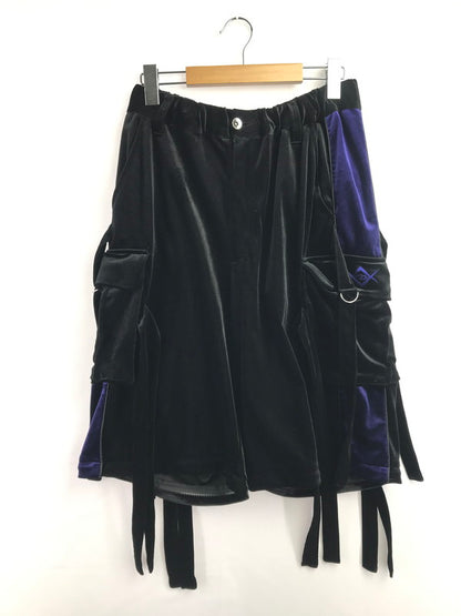 【中古品】【メンズ】 REFLEM レフレム 2WAY VELOUR WIDE CARGO PANTS RF24-C29 ベロア カーゴパンツ ボトムス 153-260902-na-19-tagh サイズ：F カラー：ブラック 万代Net店