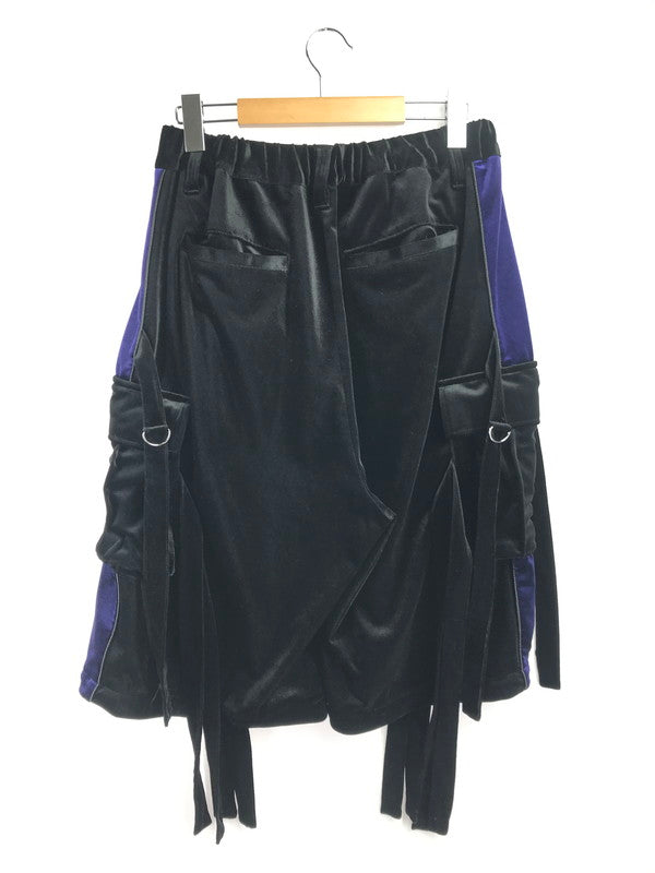 【中古品】【メンズ】 REFLEM レフレム 2WAY VELOUR WIDE CARGO PANTS RF24-C29 ベロア カーゴパンツ ボトムス 153-260902-na-19-tagh サイズ：F カラー：ブラック 万代Net店