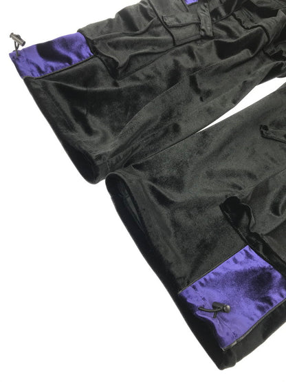 【中古品】【メンズ】 REFLEM レフレム 2WAY VELOUR WIDE CARGO PANTS RF24-C29 ベロア カーゴパンツ ボトムス 153-260902-na-19-tagh サイズ：F カラー：ブラック 万代Net店