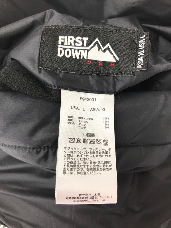 【中古品】【メンズ】 FIRST DOWN ファーストダウン BUBBLE DOWN JACKET F942001 バブル ダウンジャケット アウター 144-260902-na-28-tagh サイズ：USA:XL ASIA:XL カラー：ブラック 万代Net店