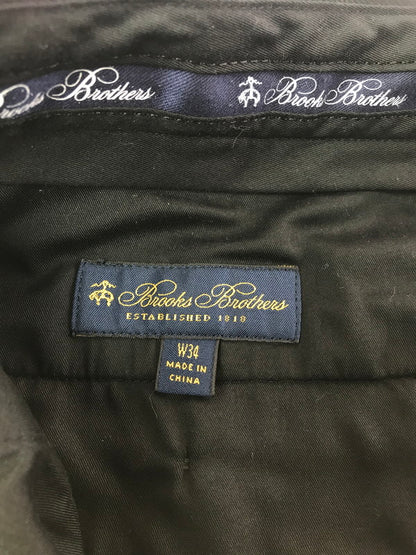 【中古品】【メンズ】 BROOKS BROTHERS ブルックスブラザーズ× RON HERMAN ロンハーマン CHINO PANTS 19-21-6556 チノパンツ ボトムス 147-260902-na-20-tagh サイズ：W34 カラー：ブラック 万代Net店