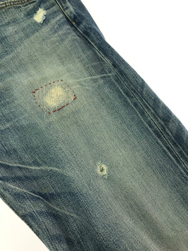 【現状渡し品】【メンズ】 HYSTERIC GLAMOUR ヒステリックグラマー DISTRESSED STUDDED DENIM PANTS 4AP-1553 ディストレスト スタッズ デニム パンツ ジーンズ 151-260904-rt-19-tagh サイズ：34 カラー：インディゴ 万代Net店