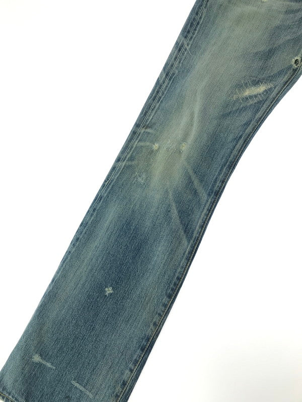 【現状渡し品】【メンズ】 HYSTERIC GLAMOUR ヒステリックグラマー DISTRESSED STUDDED DENIM PANTS 4AP-1553 ディストレスト スタッズ デニム パンツ ジーンズ 151-260904-rt-19-tagh サイズ：34 カラー：インディゴ 万代Net店
